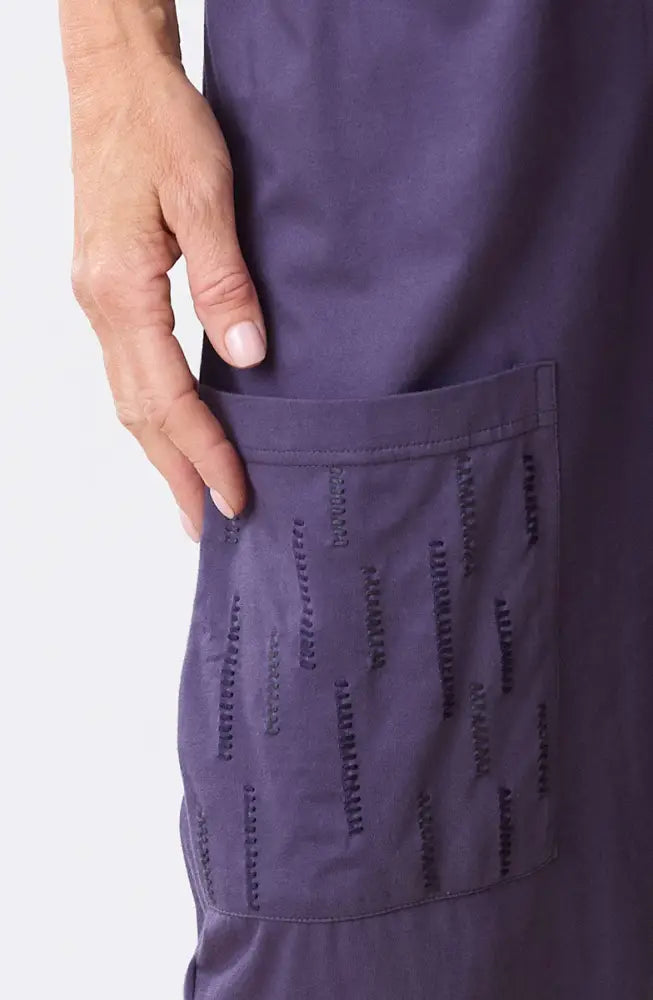 Agra Jersey Knit Barrel-Leg Pant