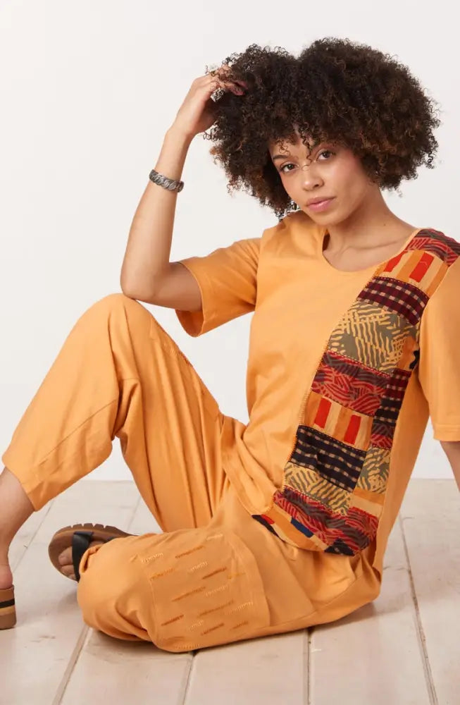 Agra Jersey Knit Barrel-Leg Pant