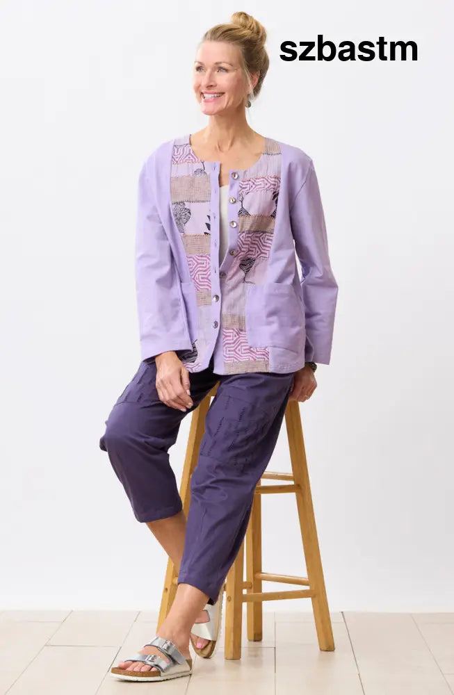 Agra Jersey Knit Barrel-Leg Pant - Aubergine / PS (6-8)