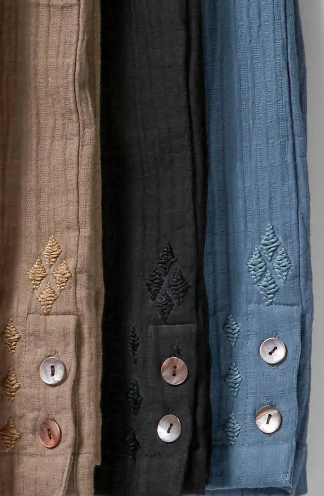 Kesari Cotton Dobby Gauze Crop Pant