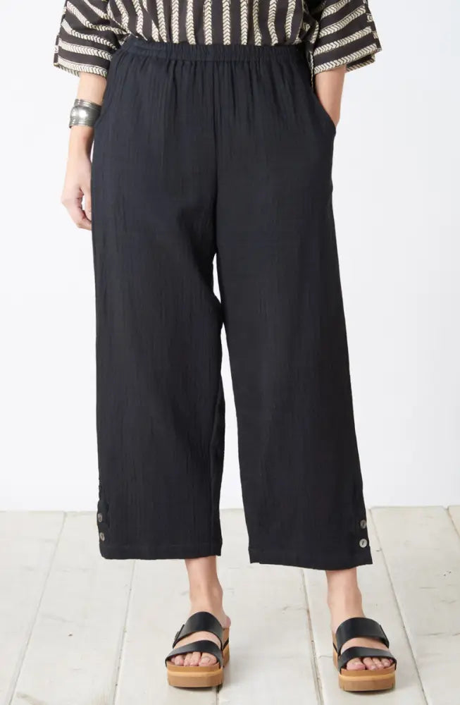 Kesari Cotton Dobby Gauze Crop Pant