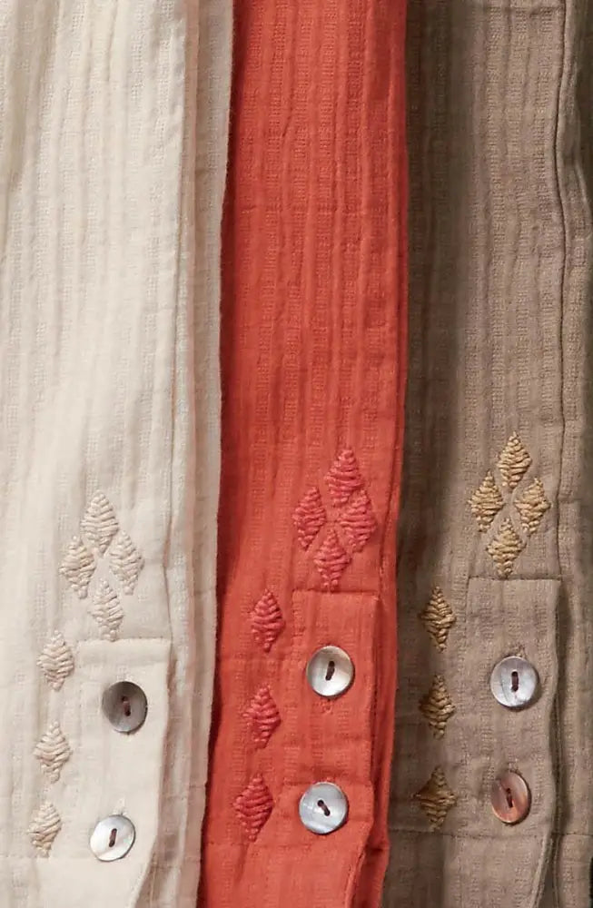 Kesari Cotton Dobby Gauze Crop Pant