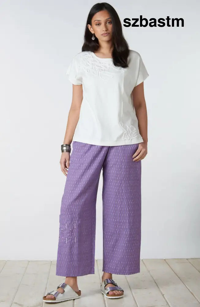 Kesari Pull-On Cargo Crop Pant - Purple - Purple / PS (6-8)