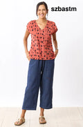 Recycled Yarn Kesari Pull-On Pant - Dark blue denim / PS (6-8)