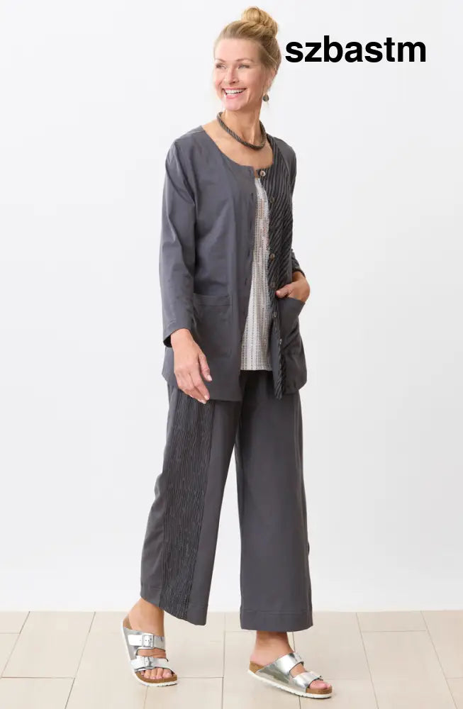 Romil Pull-On Knit Pant - Graphite / PS (6-8)