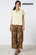 Sangli Natural Dye Wide-Leg Pant - Port/Multi - Port/Multi / PS (6-8)