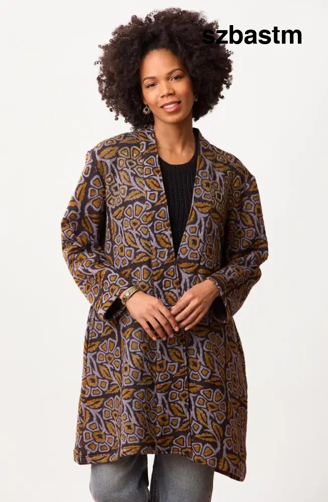 Shimoga Quilted Swing Jacket - Black/Multi - Black/Multi / PS (6-8)