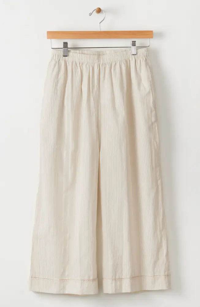 Voile Lightweight Pull-On Layering Culottes - Fleur de sel / PS (6-8)